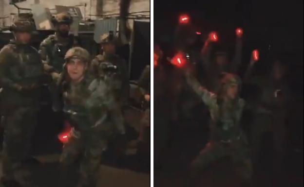 El exaltado baile de la victoria de las tropas ucranianas tras la toma de Liman