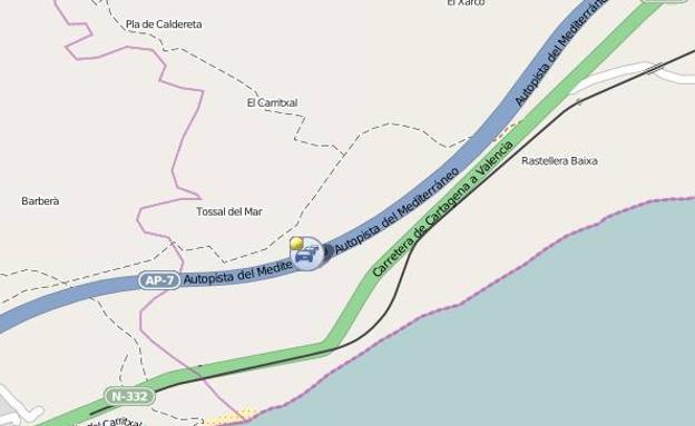 Accidente en La Vila: dos heridos y varios kilómetros de retención en la AP-7