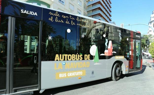 El Autobús gratis de la Navidad en Alicante: rutas y horarios