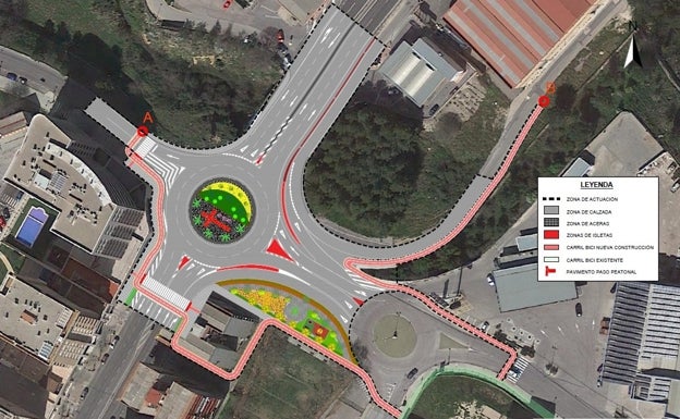 Nuevo paso hacia la nueva rotonda que pacificará el tráfico en la entrada norte de Alcoi