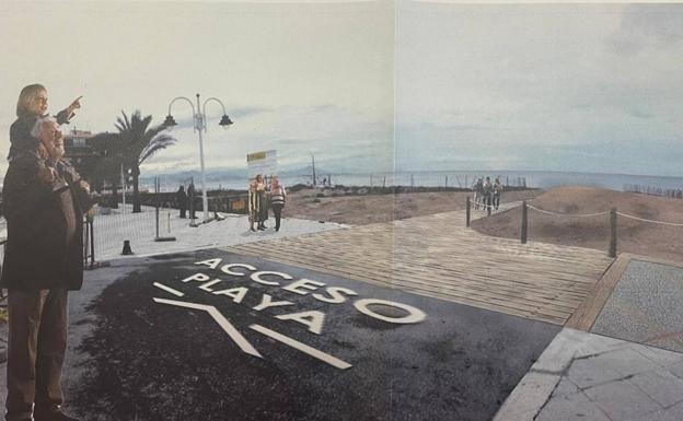 El paseo marítimo de Arenales ganará cien metros lineales con la reurbanización del entorno del antiguo hotel