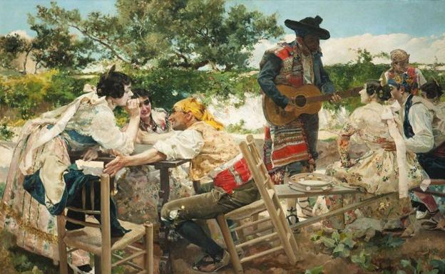 La 'Fiesta valenciana' de Sorolla visita por primera vez Alicante