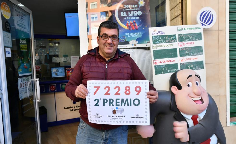 La administración 'El gordo afortunado' reparte un segundo premio de 'El niño' en Alicante