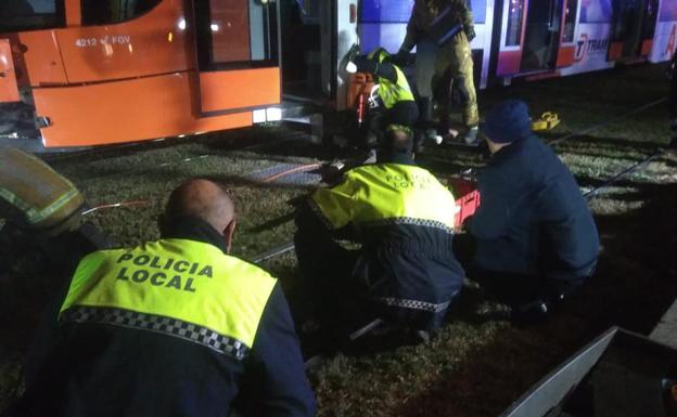 Un joven muere arrollado por el TRAM en San Vicente