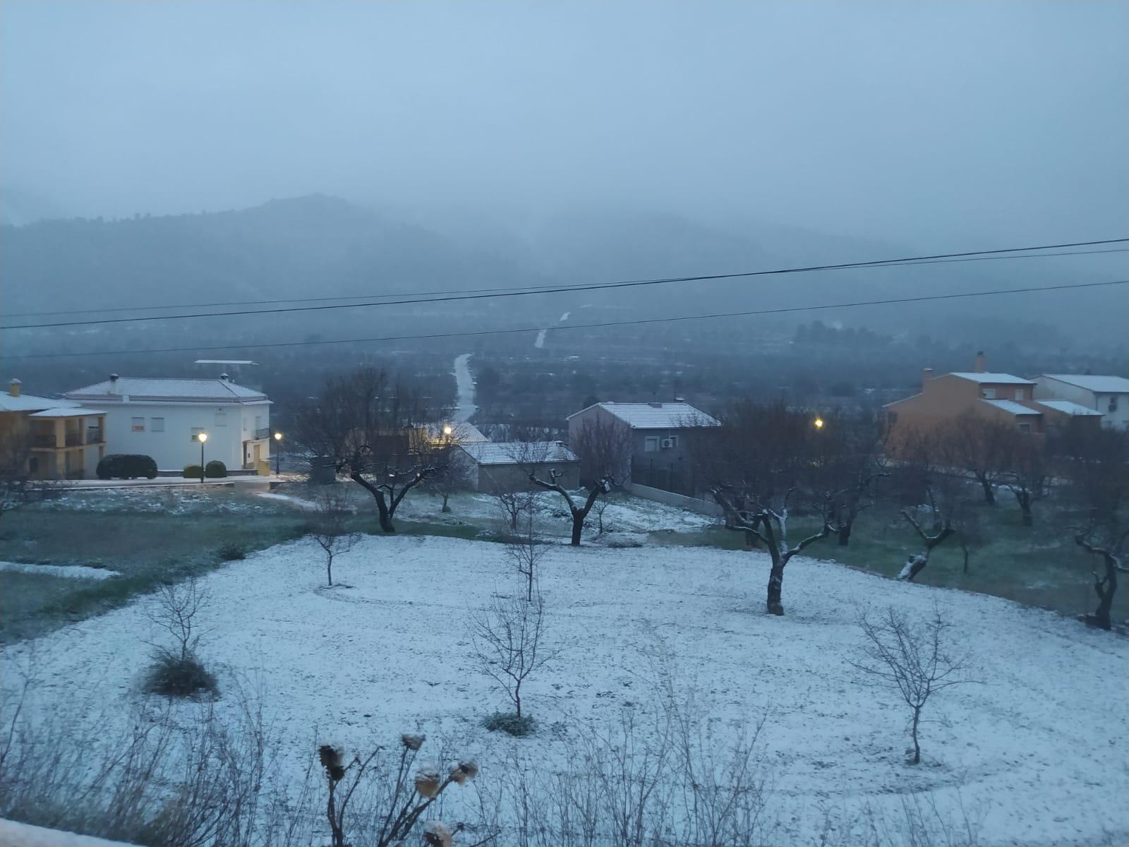 La provincia amanece con un manto blanco