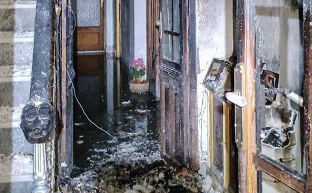 Fallece un hombre de 90 años al quedar atrapado en el incendio de su vivienda en Sax