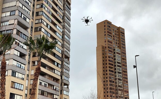 El transporte aéreo con drones, a estudio en Benidorm