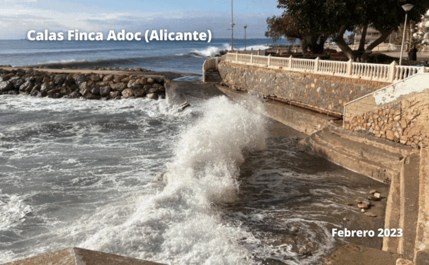 El mar engulle las playas de la provincia de Alicante