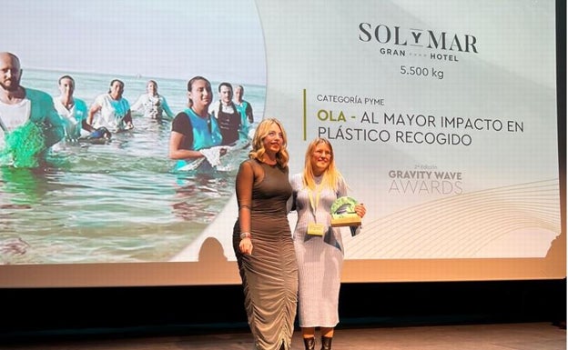 Sol y Mar Hoteles premiado con la Ola al mayor impacto de plástico recogido