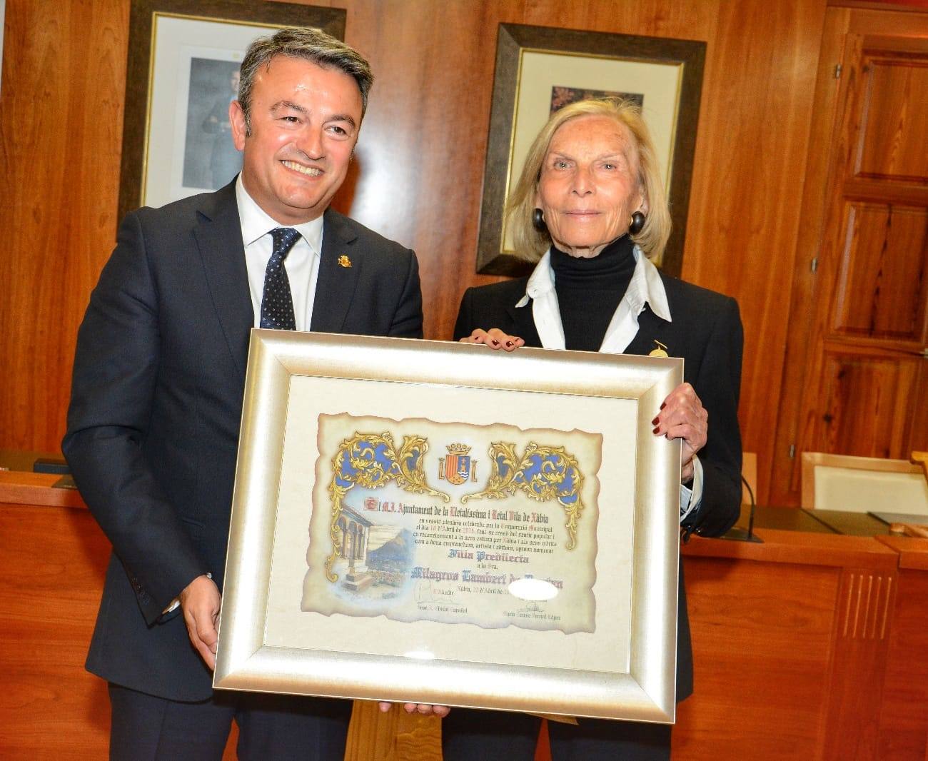 Muere Milagros Lambert, Hija Predilecta de Xàbia