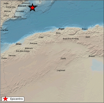 Terremoto de magnitud 2,2 en la costa de Alicante